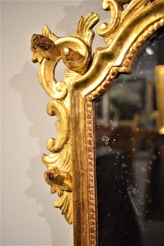 Antiquités - Paire de miroirs vénitiens du 18e siècle